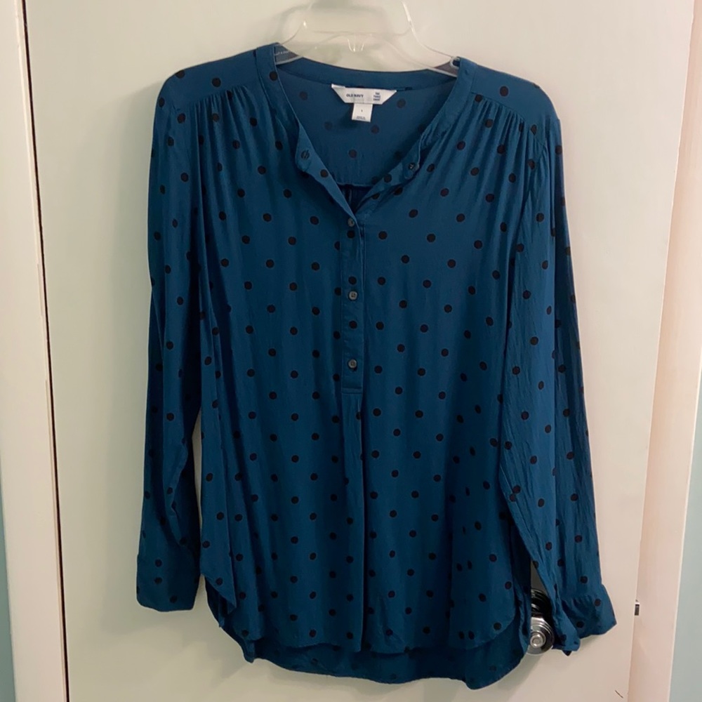 Old Navy Tunic Polka Dot Top